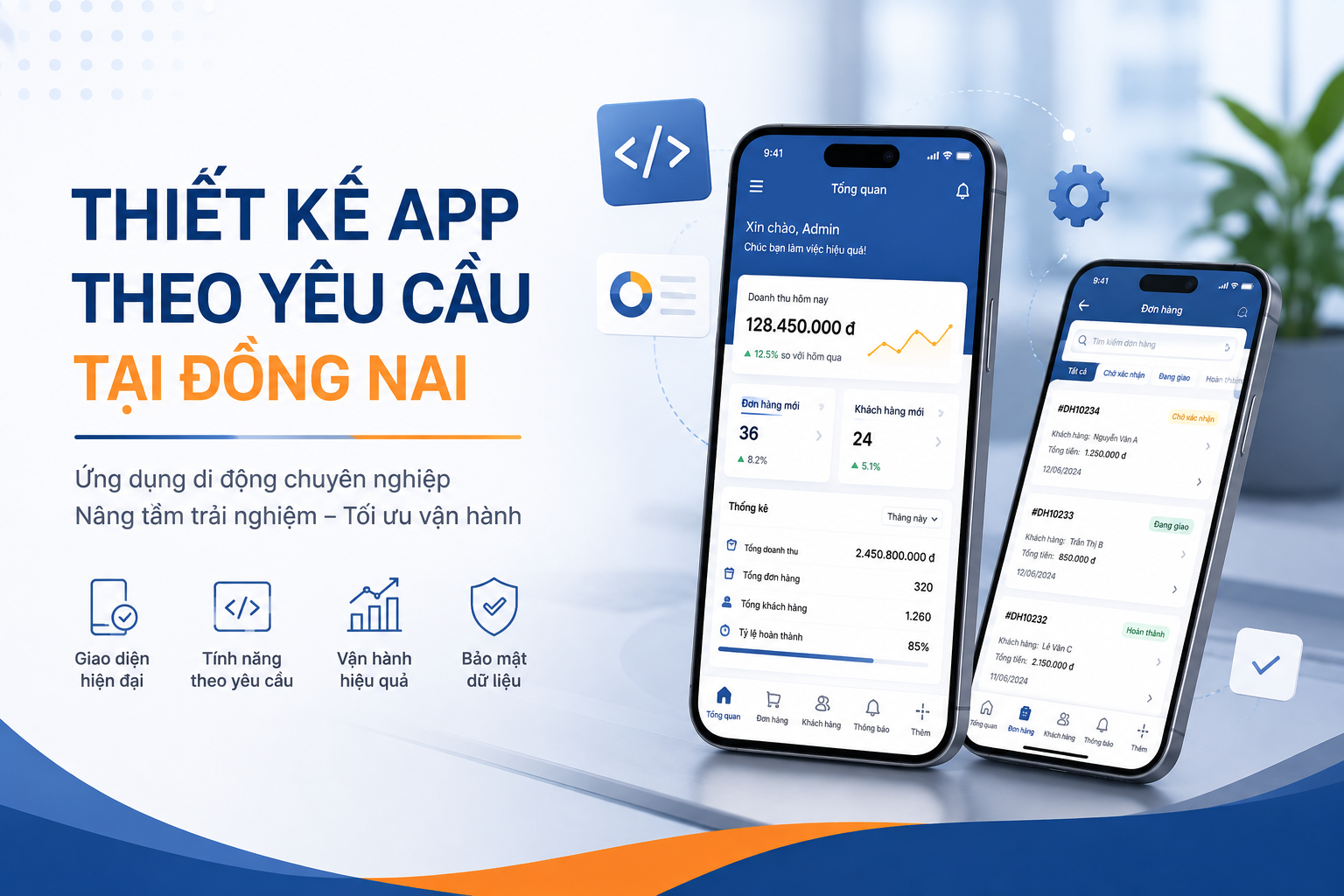 Thiết kế app tại Đồng Nai